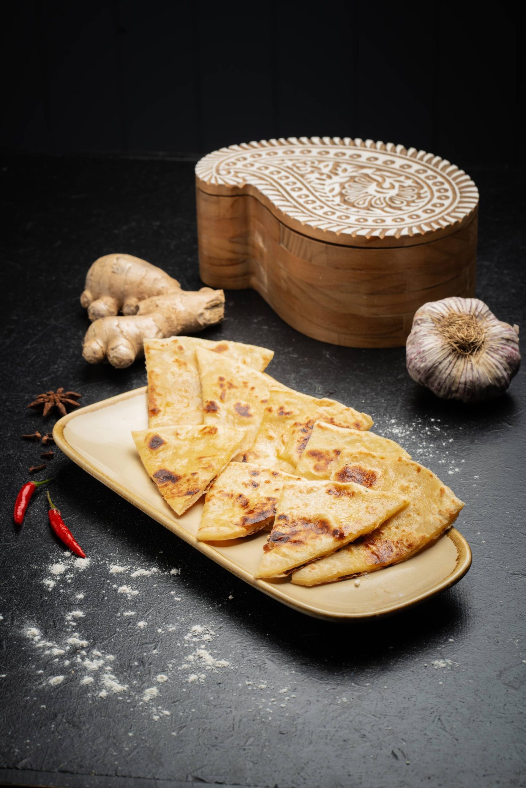 Naan indian bread at Indian Appetite Authentic Indian Cuisine Brisbane