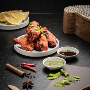 Tandoori Wings dish Chicken Tandoori wings dish at Indian Restaurant Brisbane Authentic Indian Food Healthy Indian Cuisine Indian Food